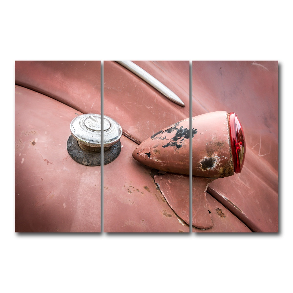 AUTO-MOCKUP WHITE | Vintage Dodge | 3 Piece | Gallery Wrap Canvas | group=12x24