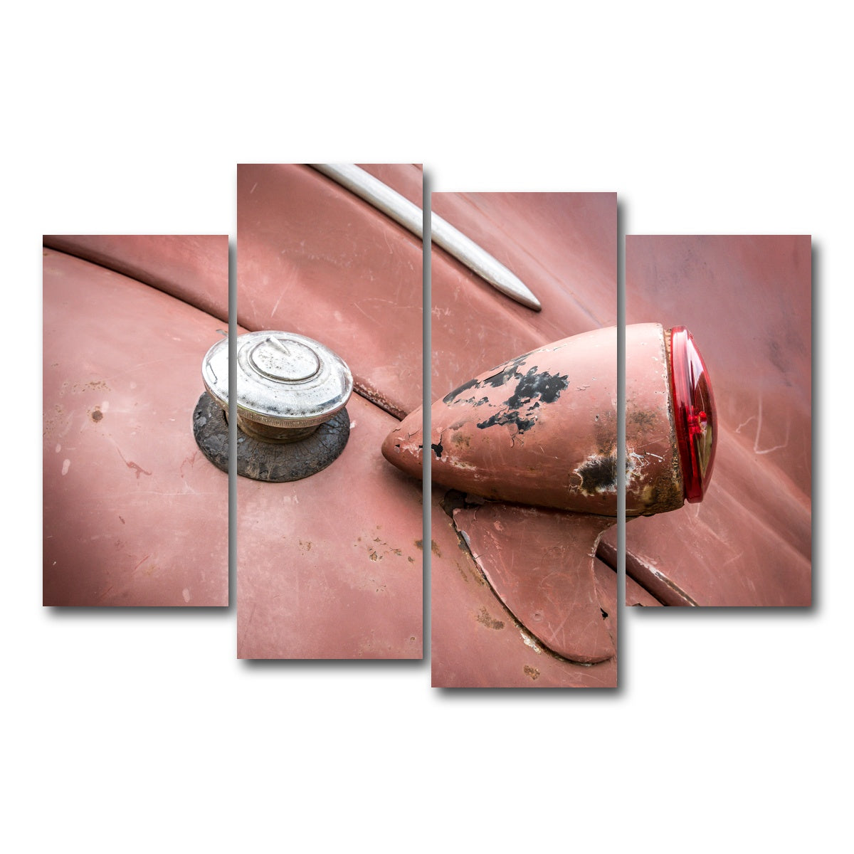 AUTO-MOCKUP WHITE | Vintage Dodge | 4 Piece | Gallery Wrap Canvas | group=4_short