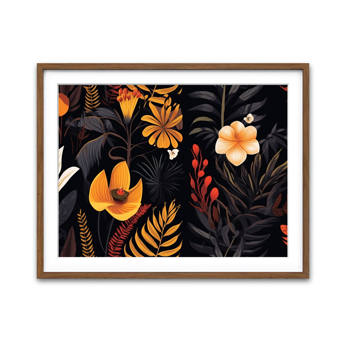 Framed Print 4x3 Walnut