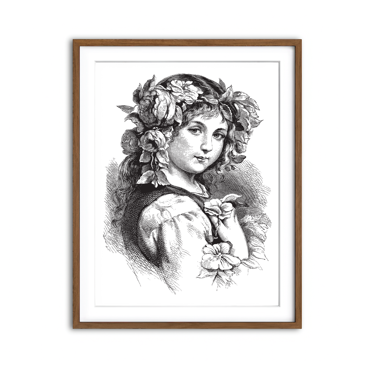 Framed Print 3x4 Walnut