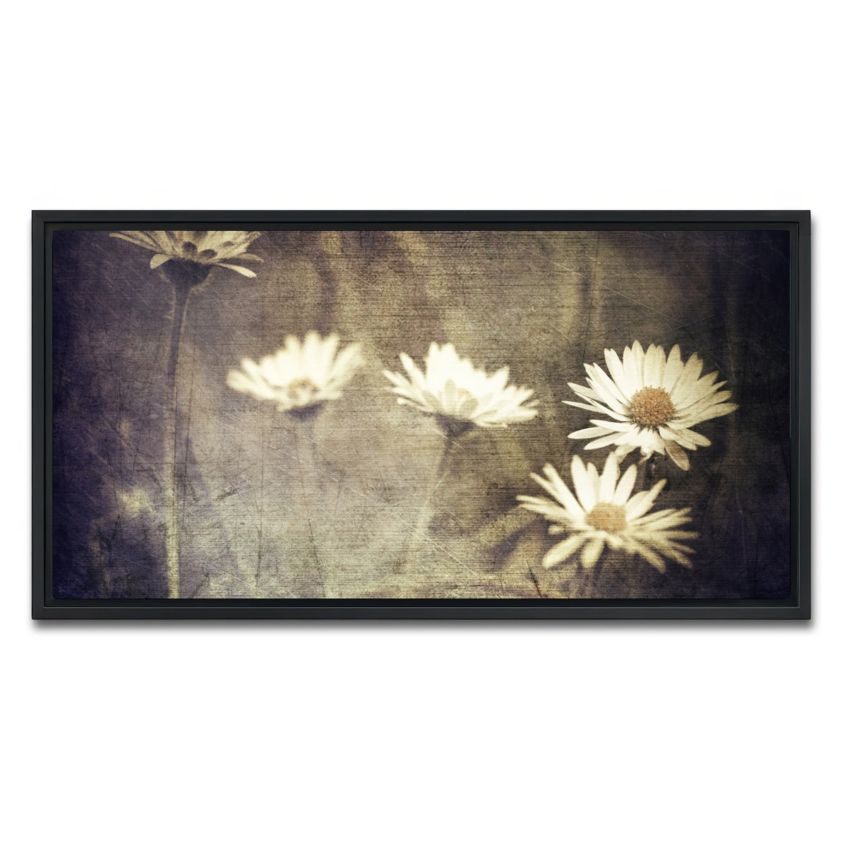 AUTO-MOCKUP WHITE | Vintage Meadow Flowers | 1 Piece | Black Framed Canvas | group=2x1