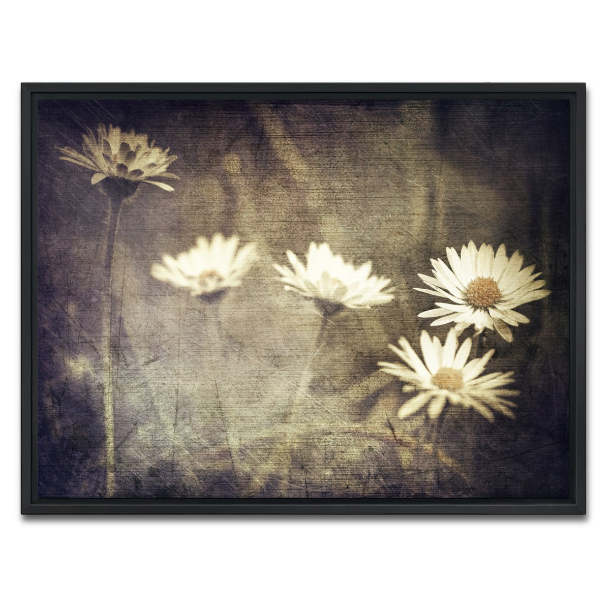 AUTO-MOCKUP WHITE | Vintage Meadow Flowers | 1 Piece | Black Framed Canvas | group=4x3