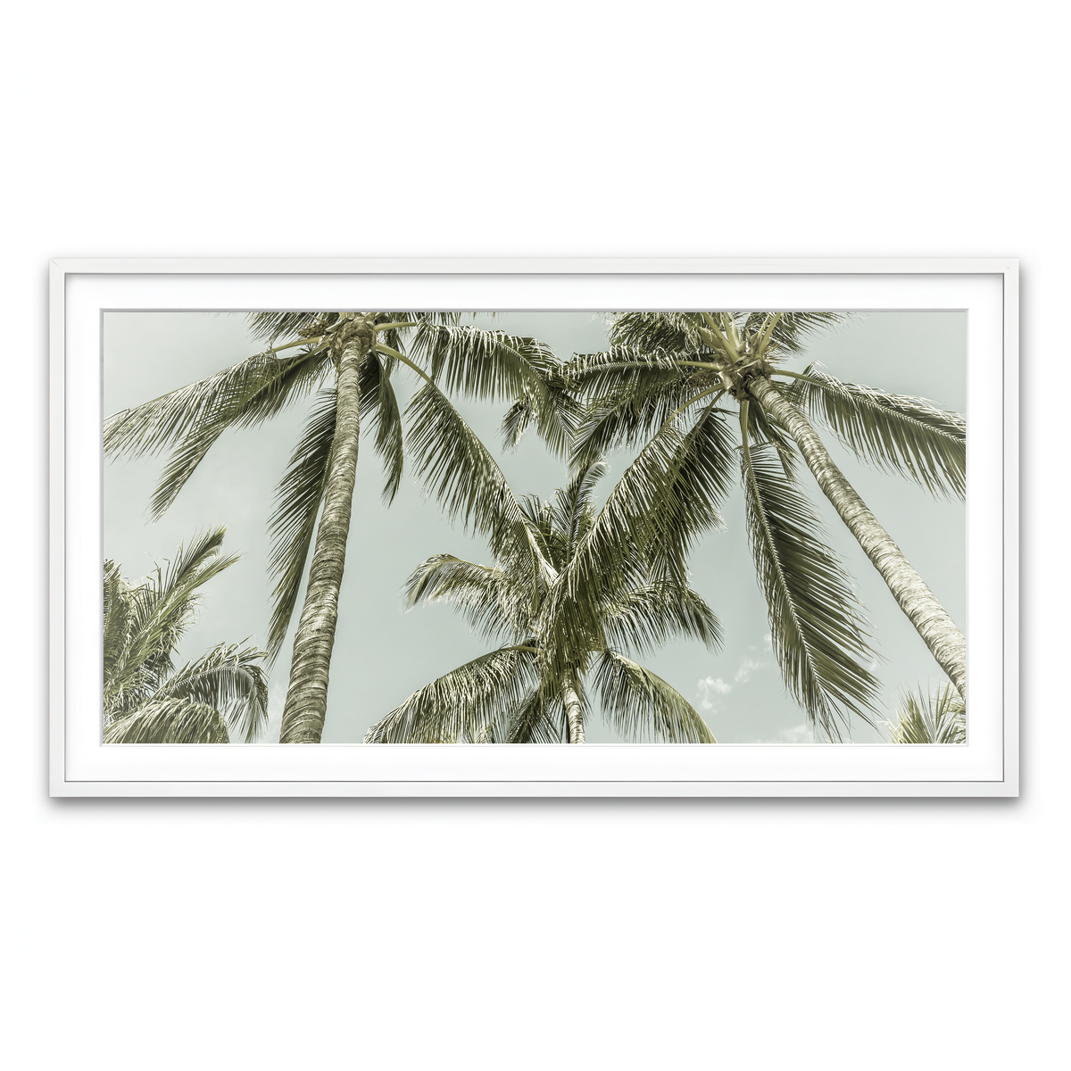 Framed Print 2x1 White