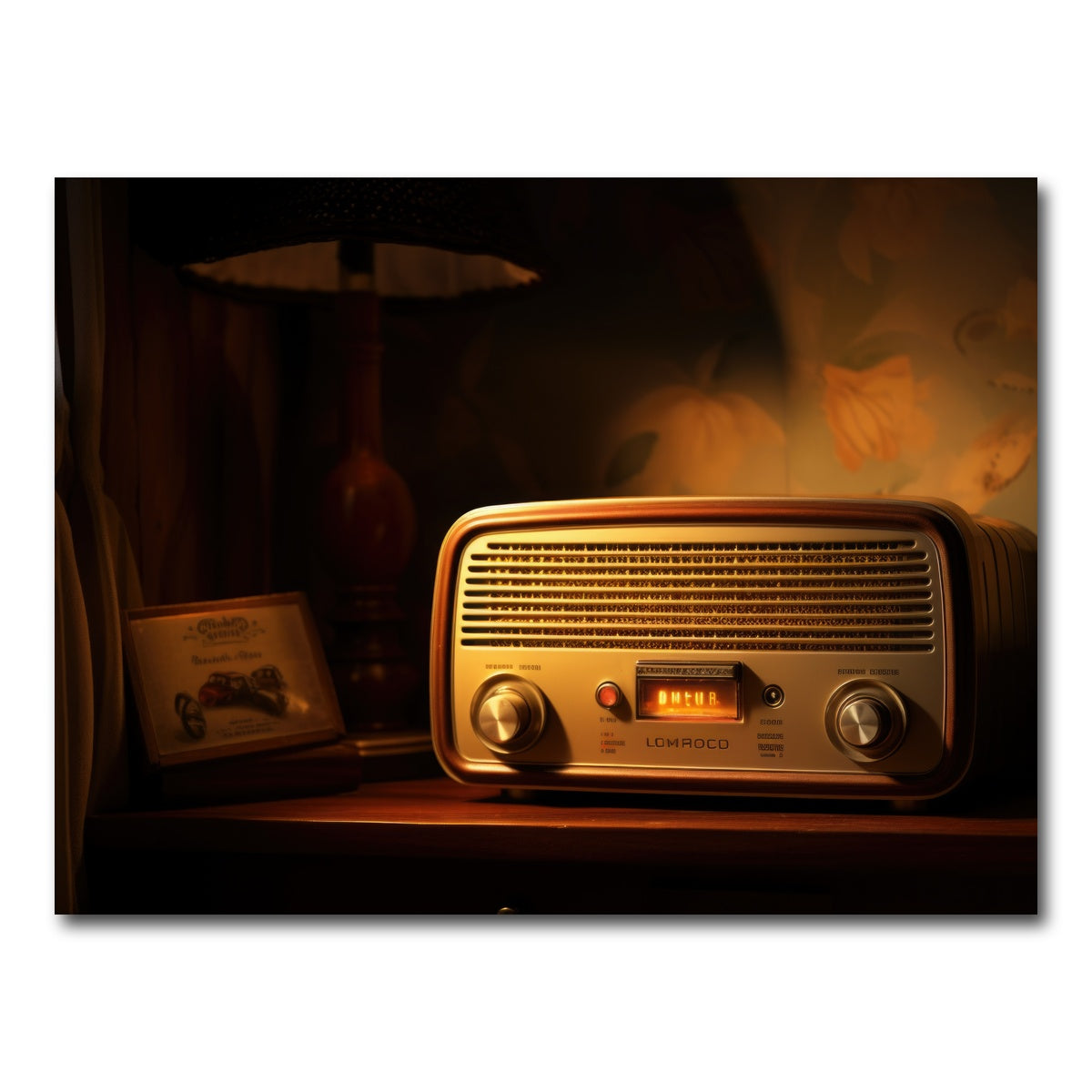 AUTO-MOCKUP WHITE | Vintage Radio | 1 Piece | Gallery Wrap Canvas | group=4x3