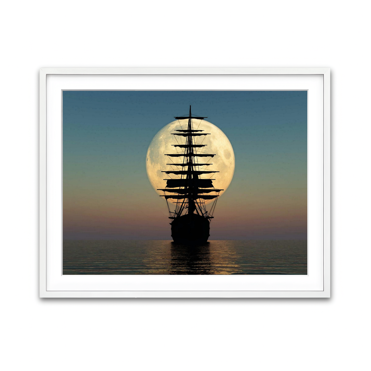 Framed Print 4x3 White