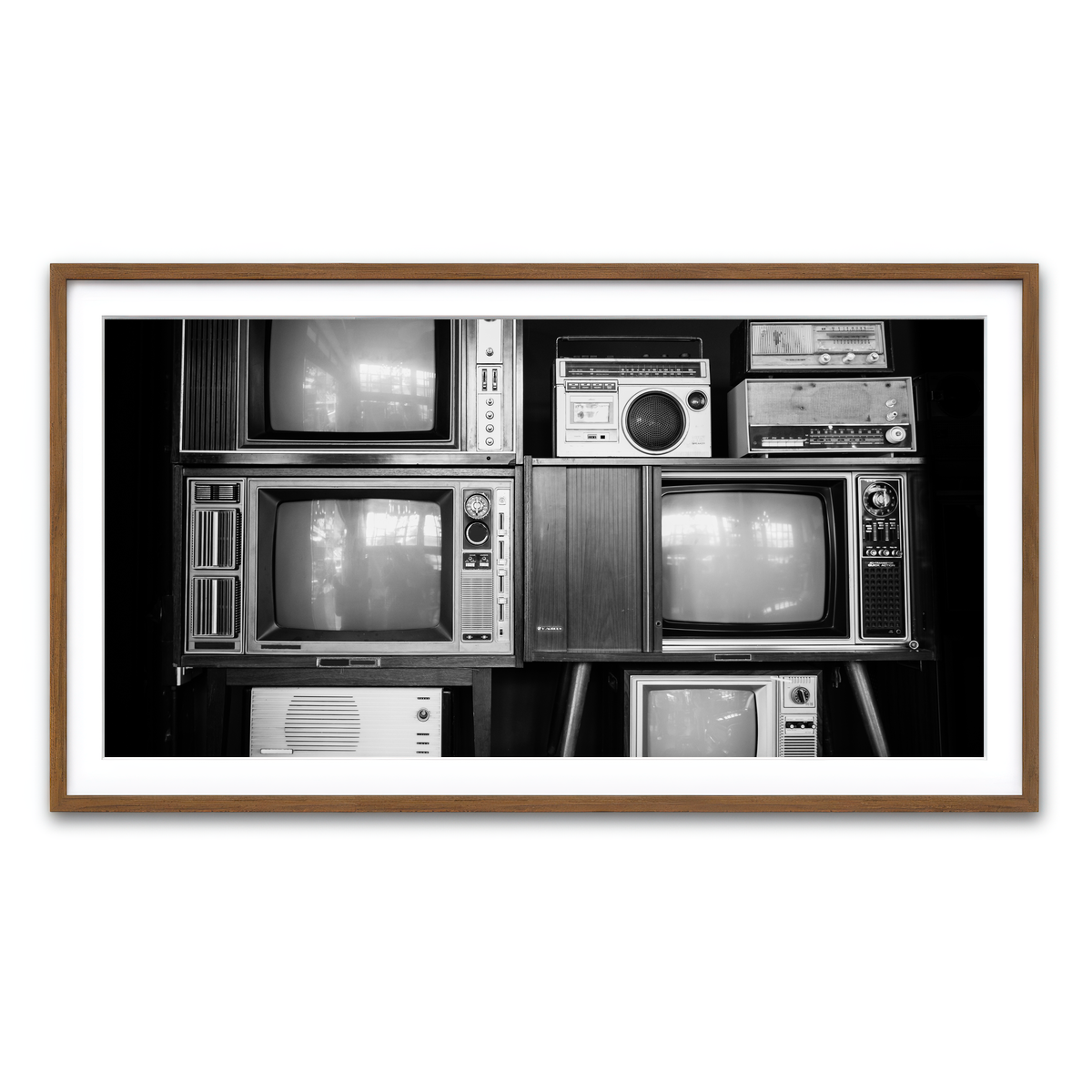 Framed Print 2x1 Walnut