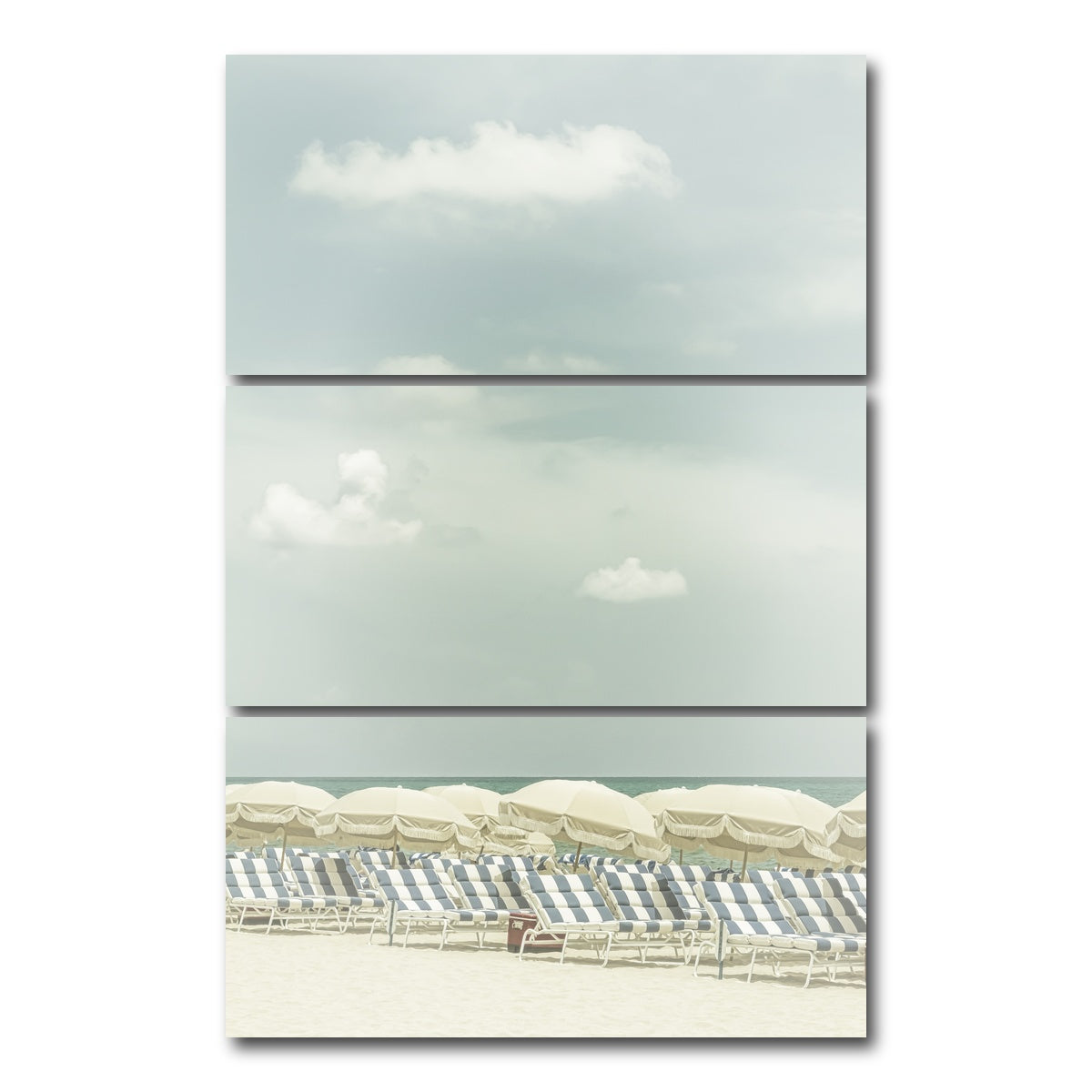 AUTO-MOCKUP WHITE | Vintage beach scene | 3 Piece | Gallery Wrap Canvas | group=12x24_stacked