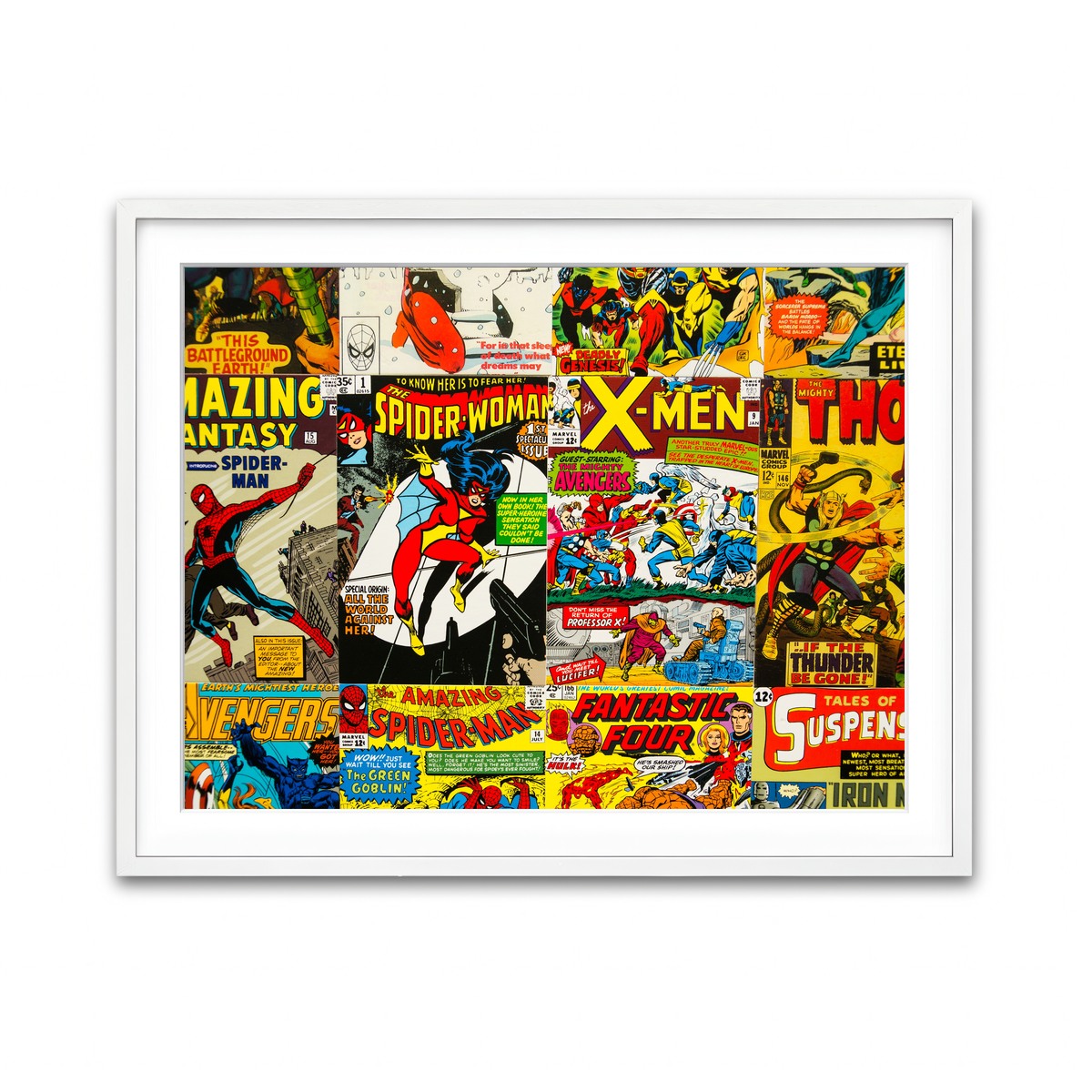 Framed Print 4x3 White