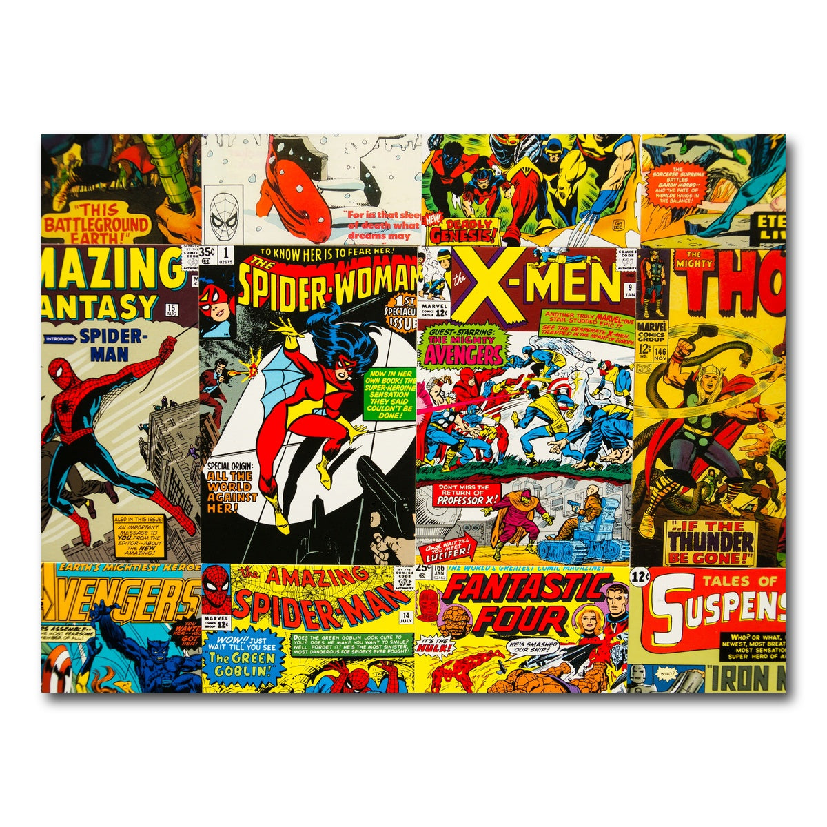 AUTO-MOCKUP WHITE | Vintage comic Covers | 1 Piece | Gallery Wrap Canvas | group=4x3
