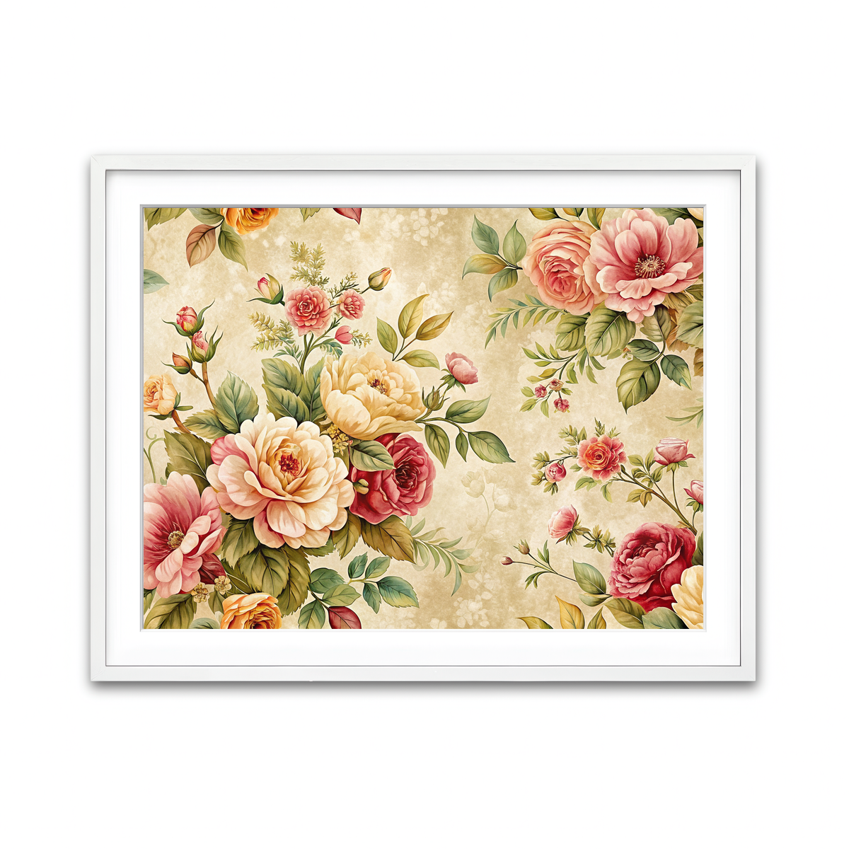 Framed Print 4x3 White