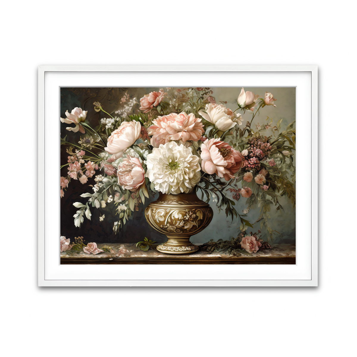 Framed Print 4x3 White