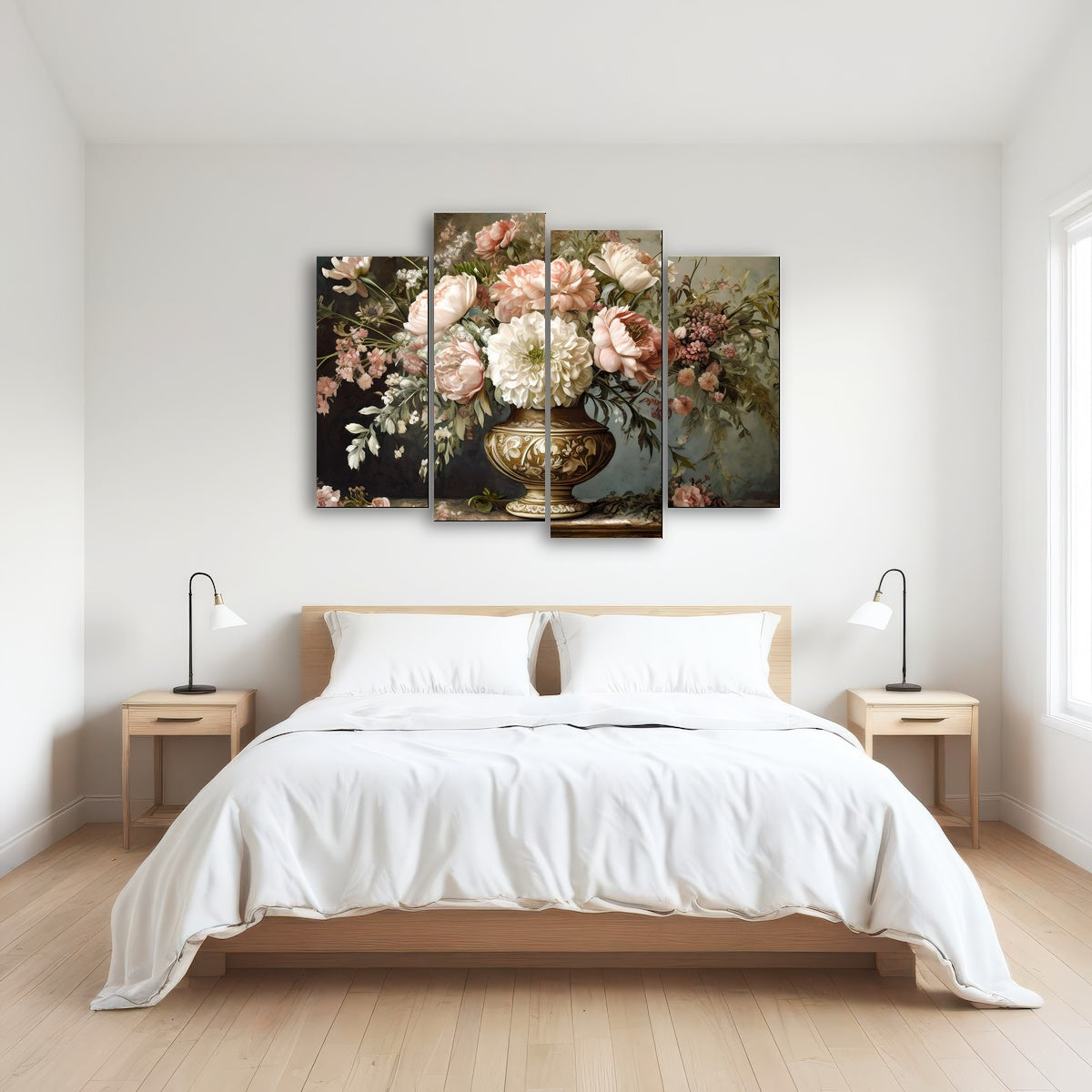 AUTO-MOCKUP ROOM | Vintage flowers in old vase