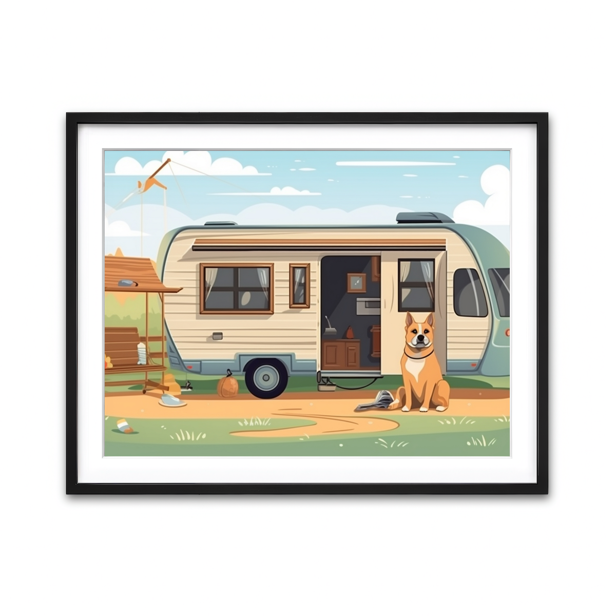 Framed Print 4x3 Black