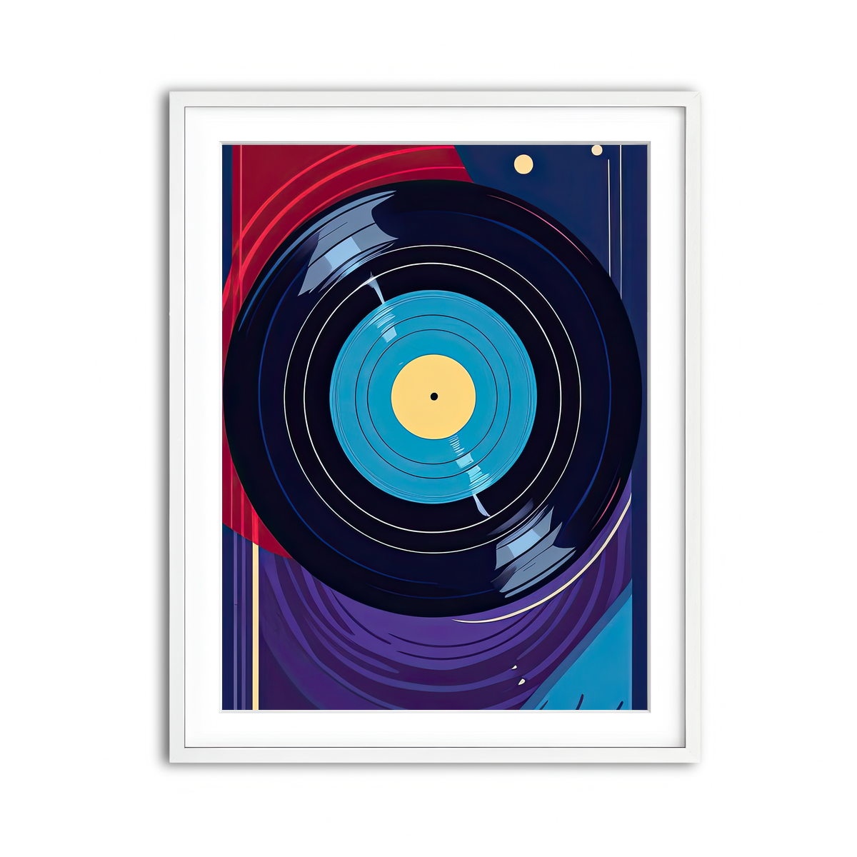 Framed Print 3x4 White