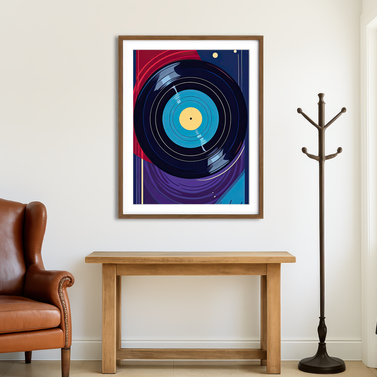 AUTO-MOCKUP ROOM | Vinyl Record Wall Art