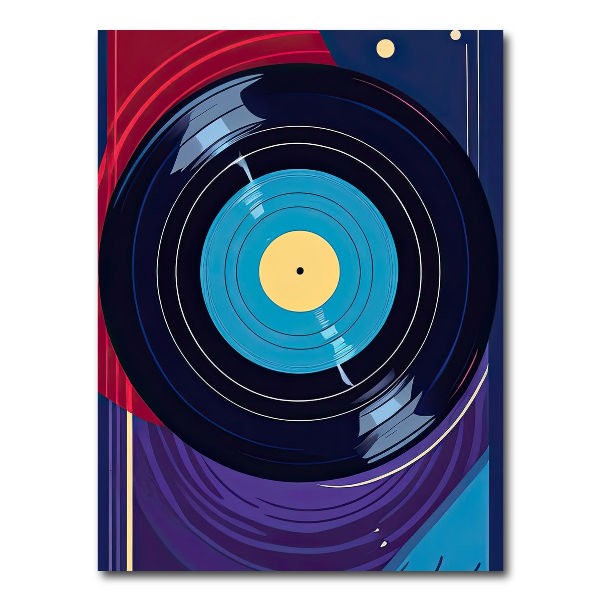 AUTO-MOCKUP WHITE | Vinyl Record | 1 Piece | Gallery Wrap Canvas | group=3x4