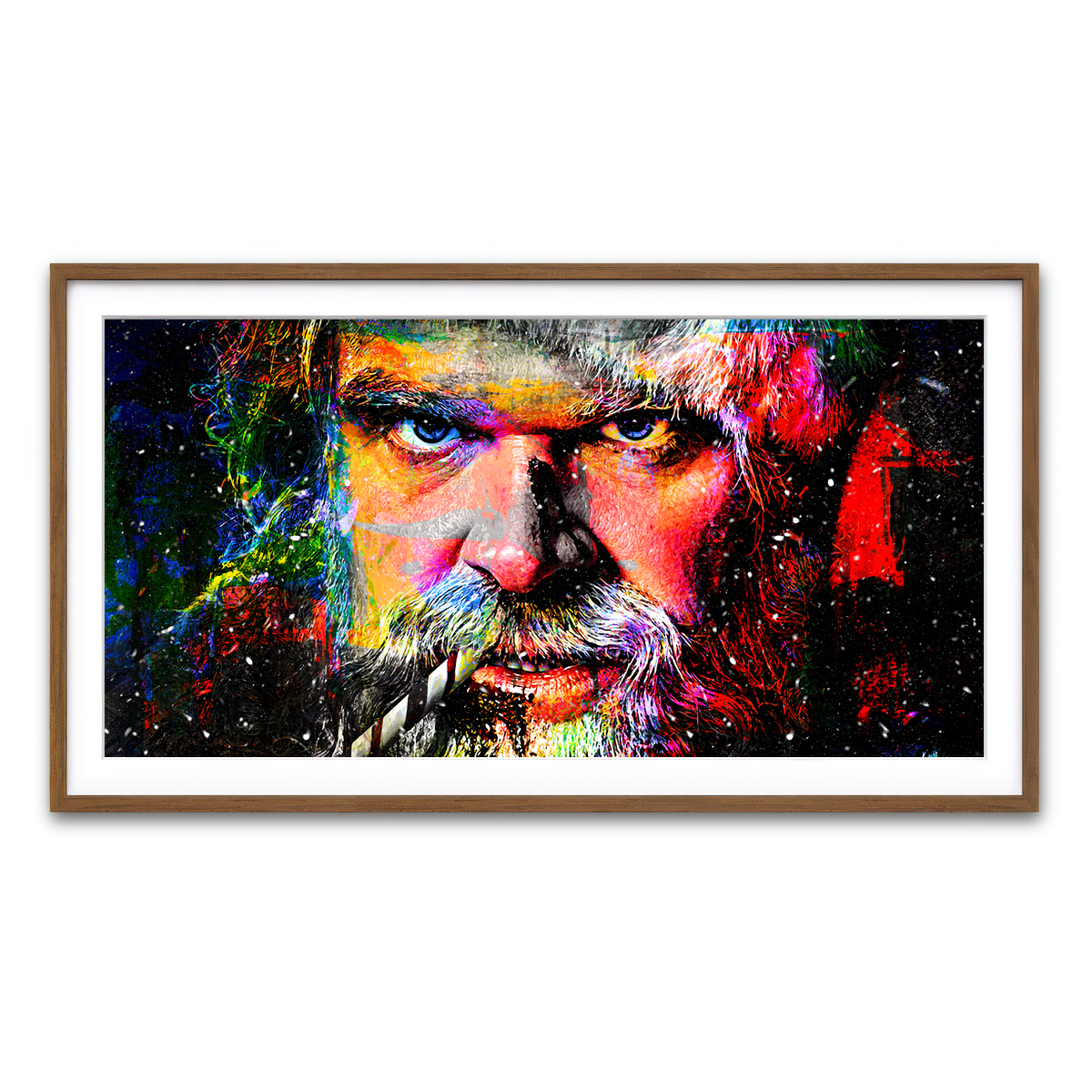 Framed Print 2x1 Walnut