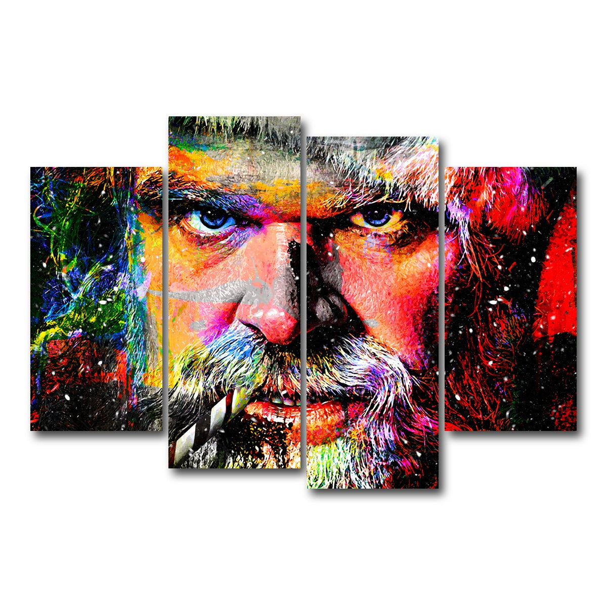 AUTO-MOCKUP WHITE | Violent Night | 4 Piece | Gallery Wrap Canvas | group=4_short