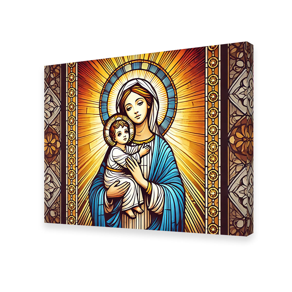 Virgin Mary Holding Baby Jesus Wall Art