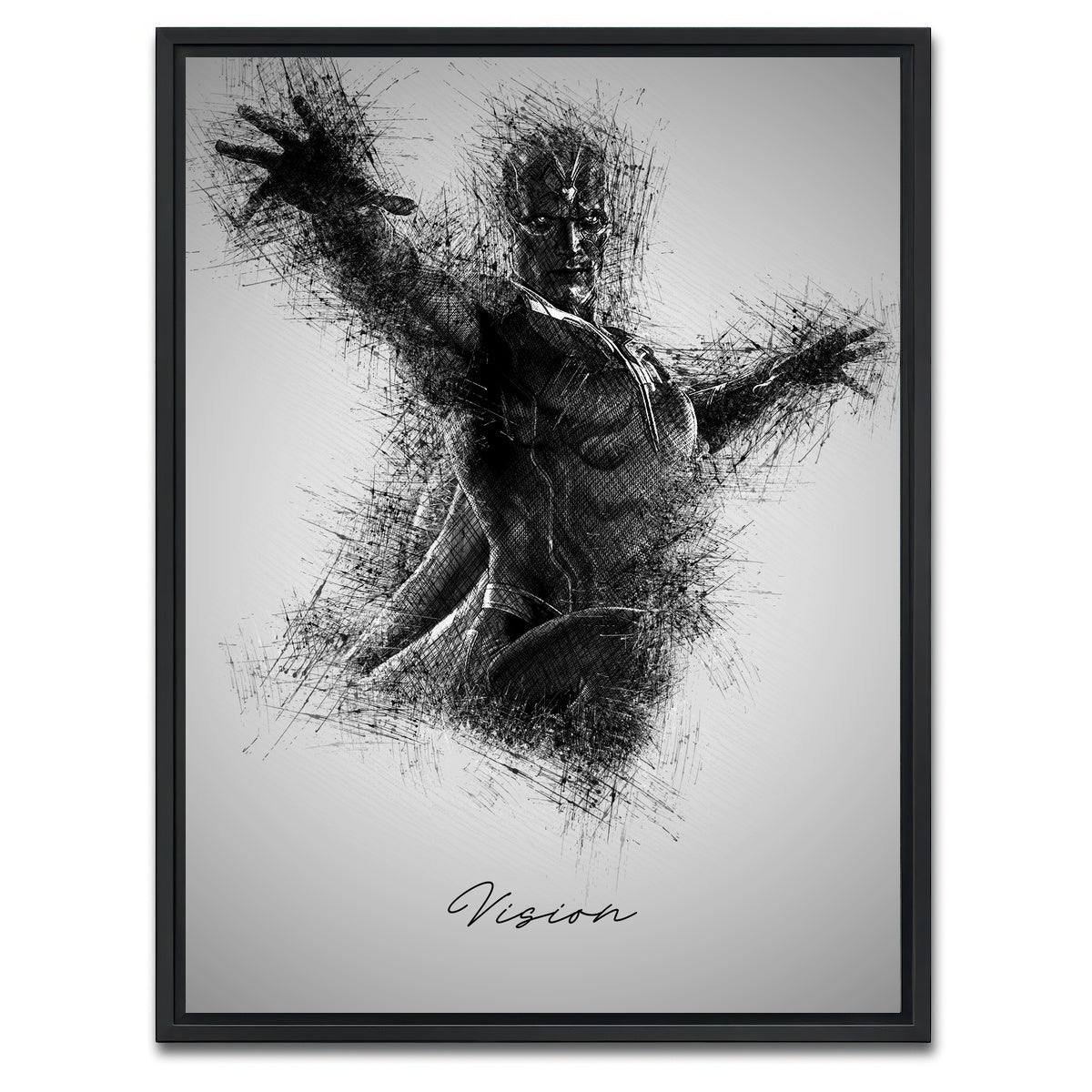 AUTO-MOCKUP WHITE | Vision | 1 Piece | Black Framed Canvas | group=3x4