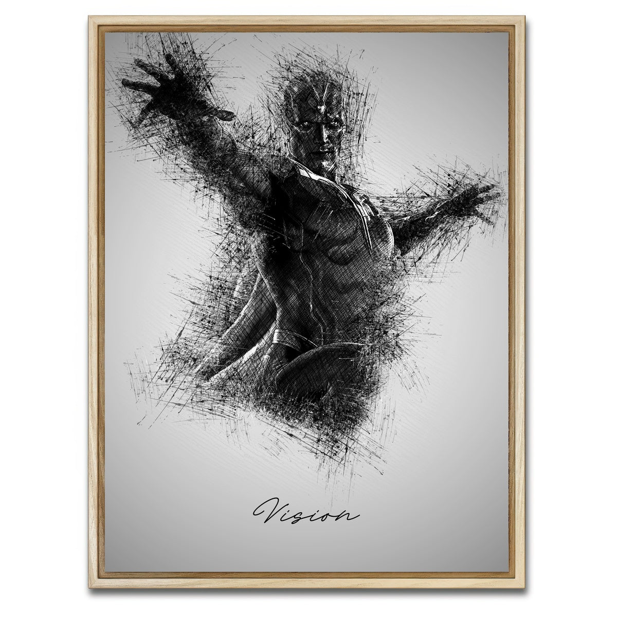 AUTO-MOCKUP WHITE | Vision | 1 Piece | Natural Framed Canvas | group=3x4