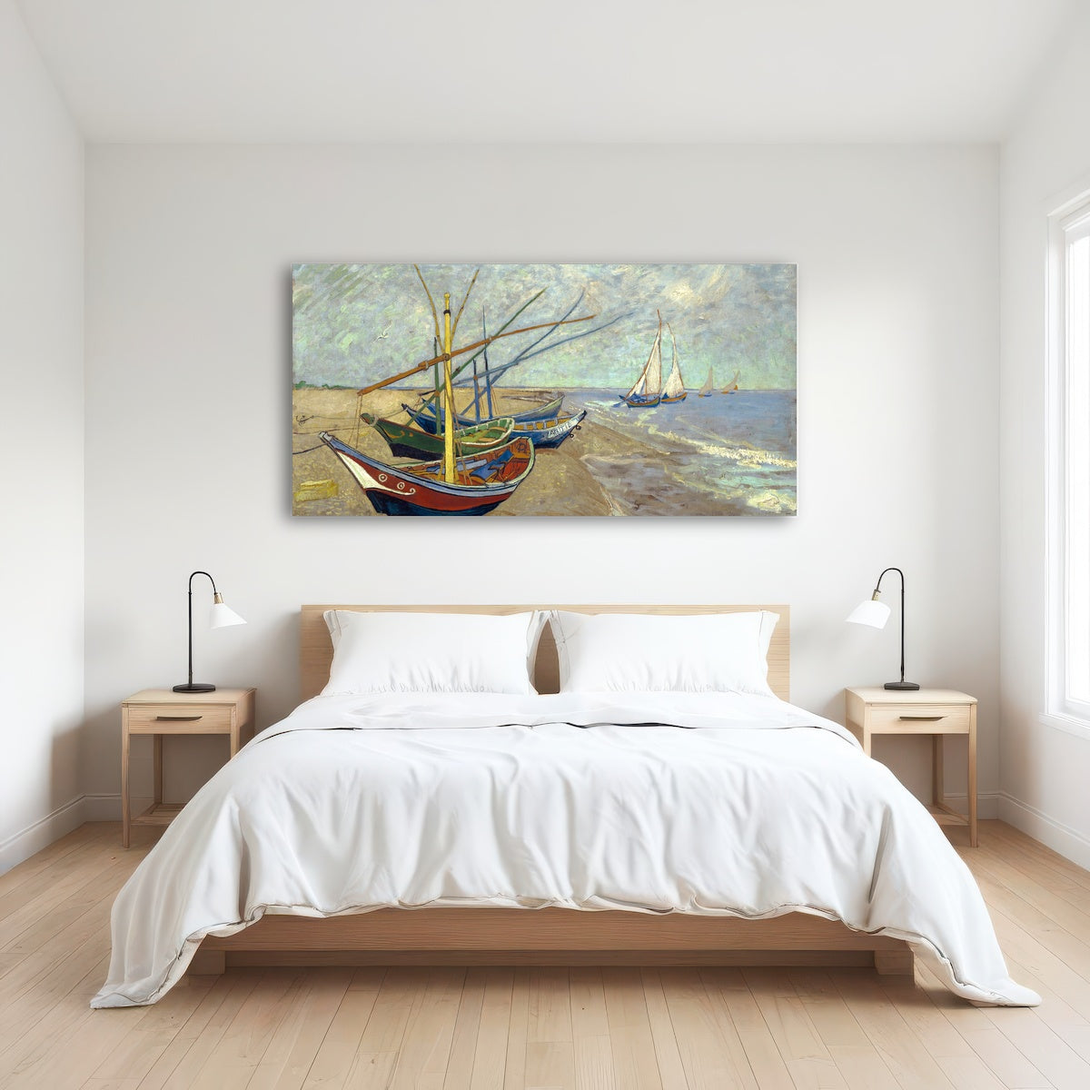 AUTO-MOCKUP ROOM | Vissersboten op het strand van Les Saintes-Maries-de-la-Mer