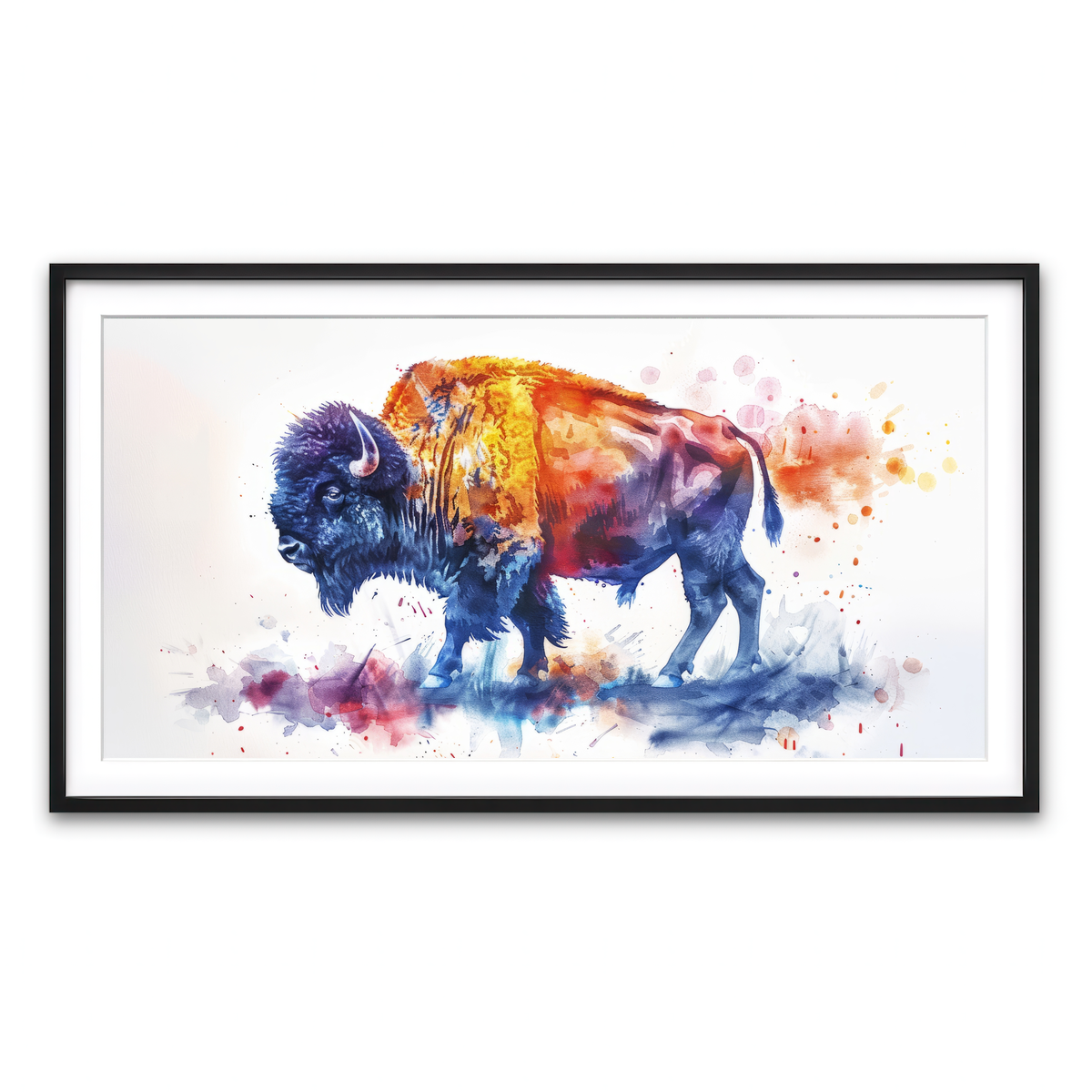 Framed Print 2x1 Black