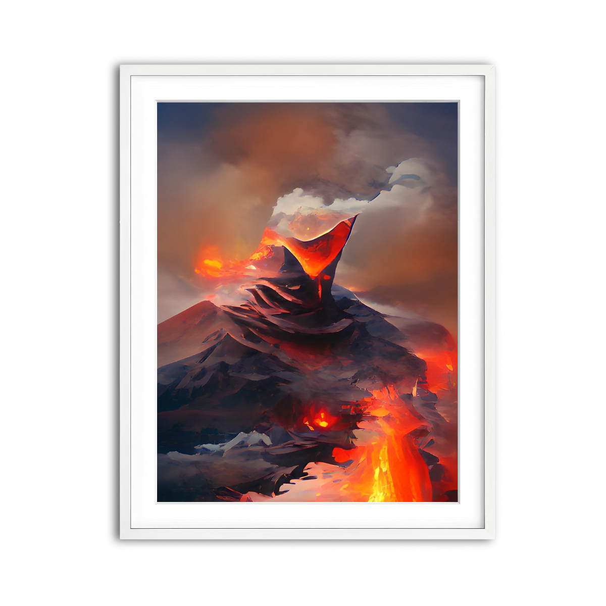 Framed Print 3x4 White