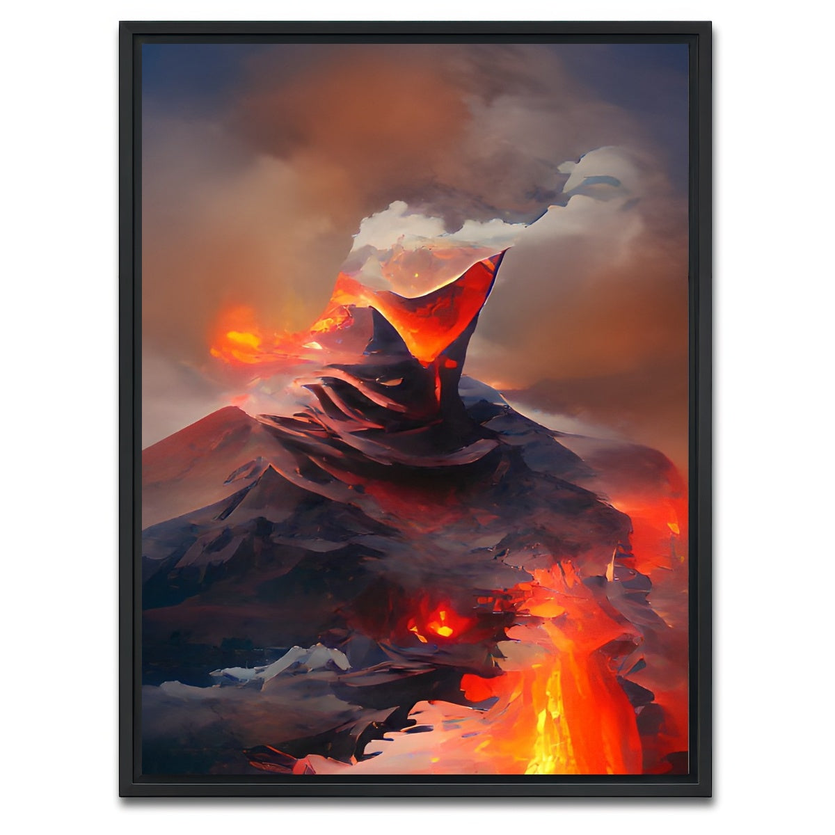 AUTO-MOCKUP WHITE | Volcanic | 1 Piece | Black Framed Canvas | group=3x4