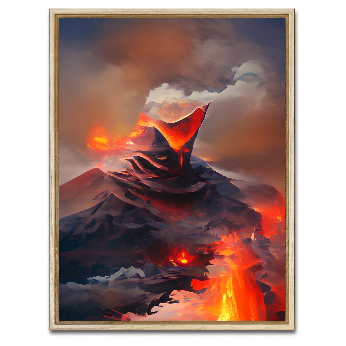 AUTO-MOCKUP WHITE | Volcanic | 1 Piece | Natural Framed Canvas | group=3x4