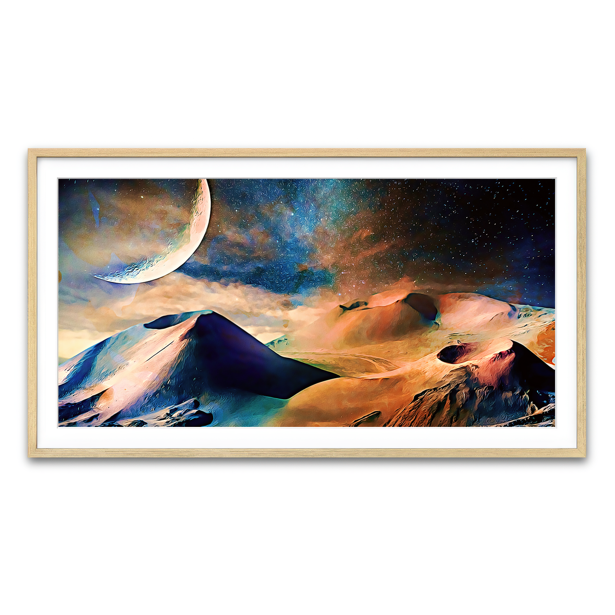 Framed Print 2x1 Natural