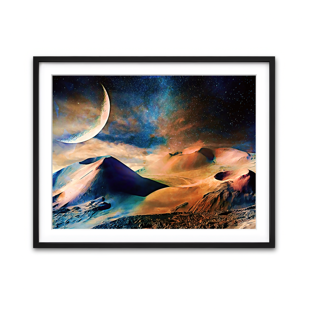 Framed Print 4x3 Black