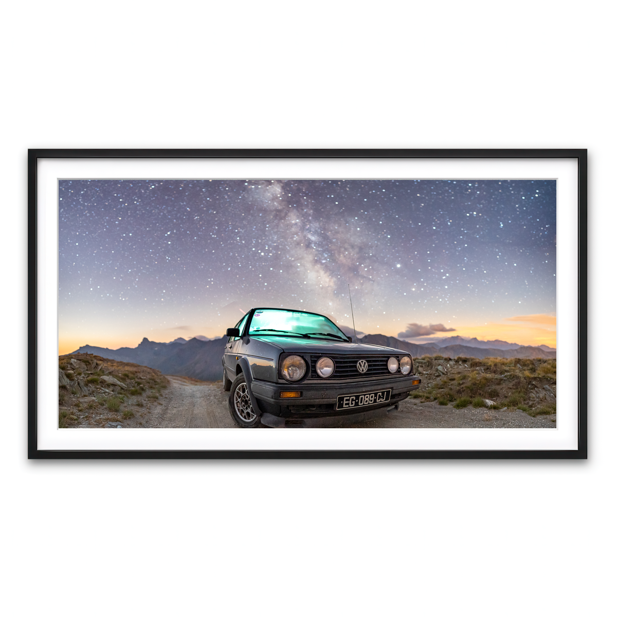 Framed Print 2x1 Black