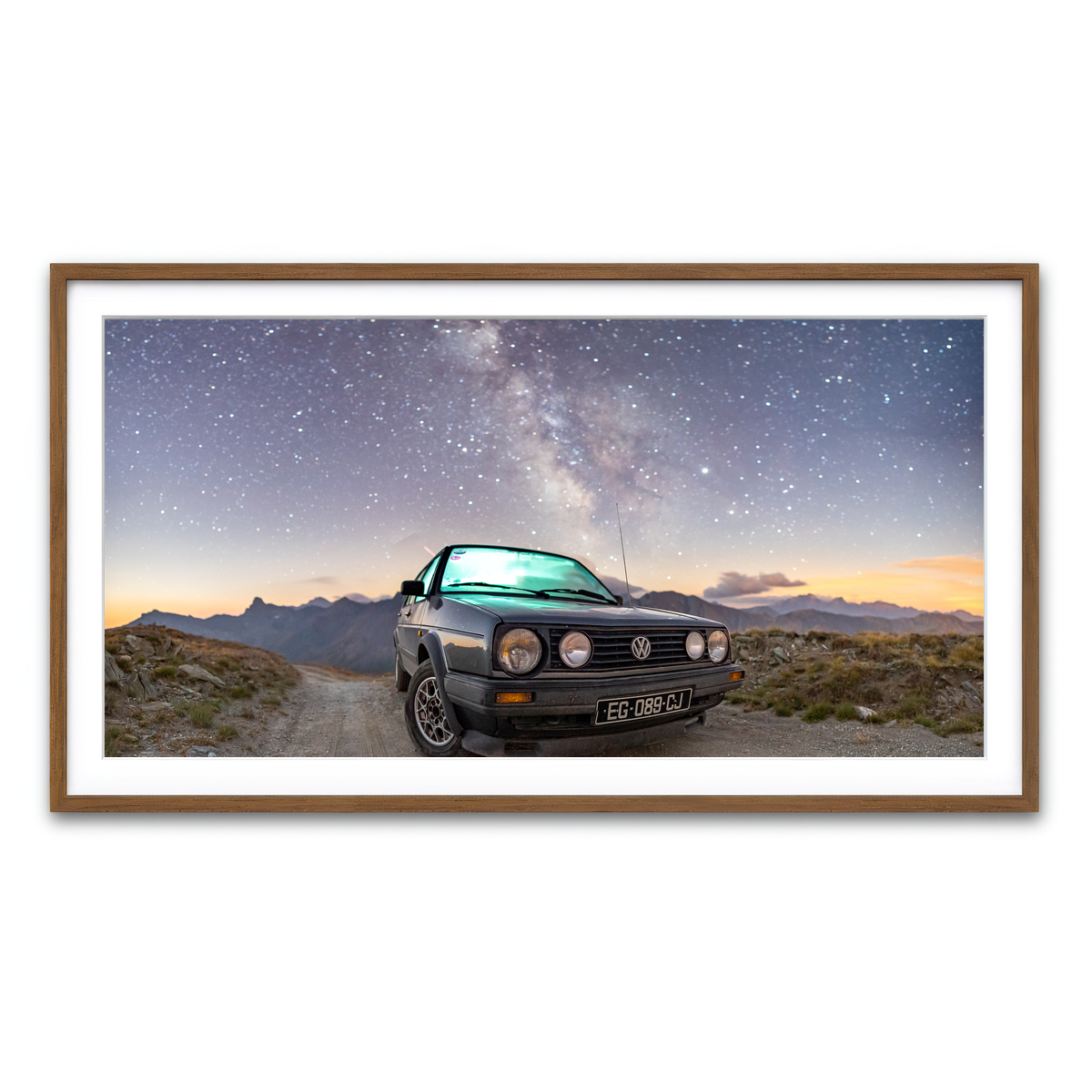 Framed Print 2x1 Walnut