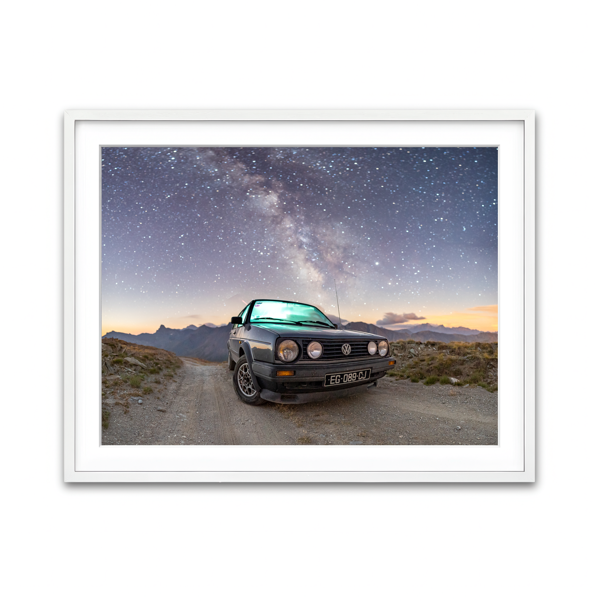 Framed Print 4x3 White