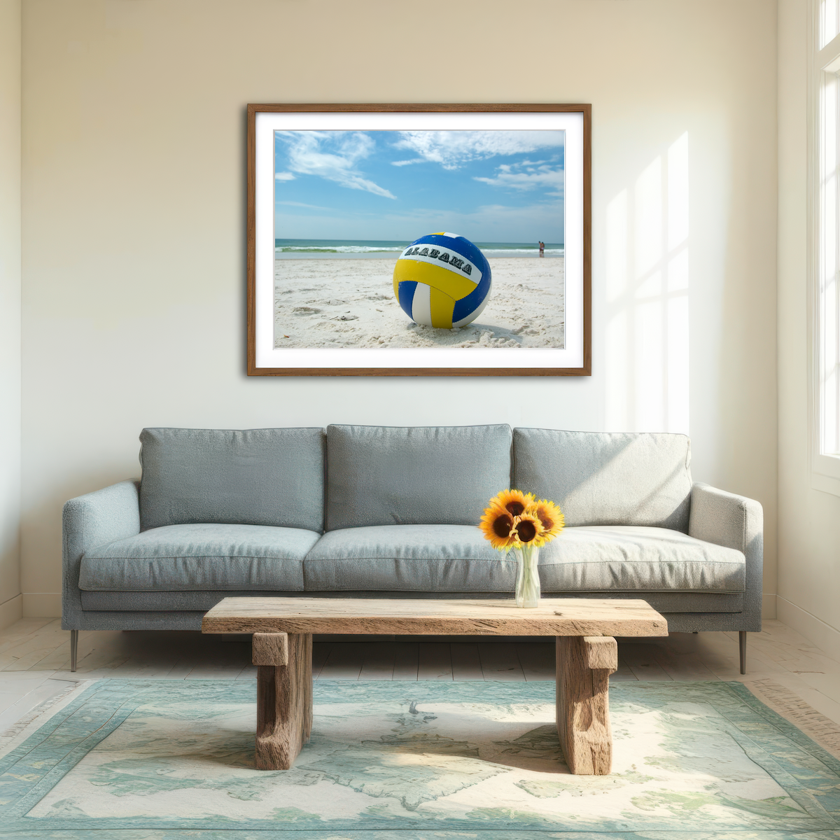 AUTO-MOCKUP ROOM | Volleyball on the Beach at Gulf State Park Wall Art
