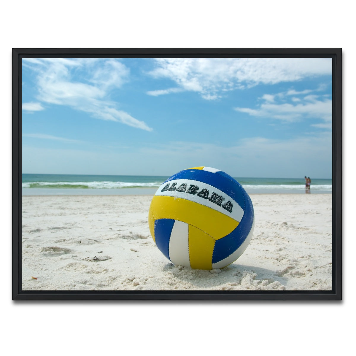 AUTO-MOCKUP WHITE | Volleyball on the beach at Gulf State Park | 1 Piece | Black Framed Canvas | group=4x3