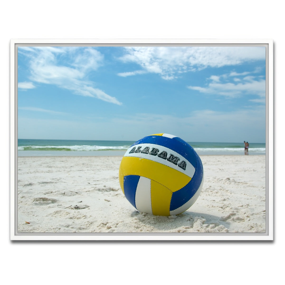 AUTO-MOCKUP WHITE | Volleyball on the beach at Gulf State Park | 1 Piece | White Framed Canvas | group=4x3