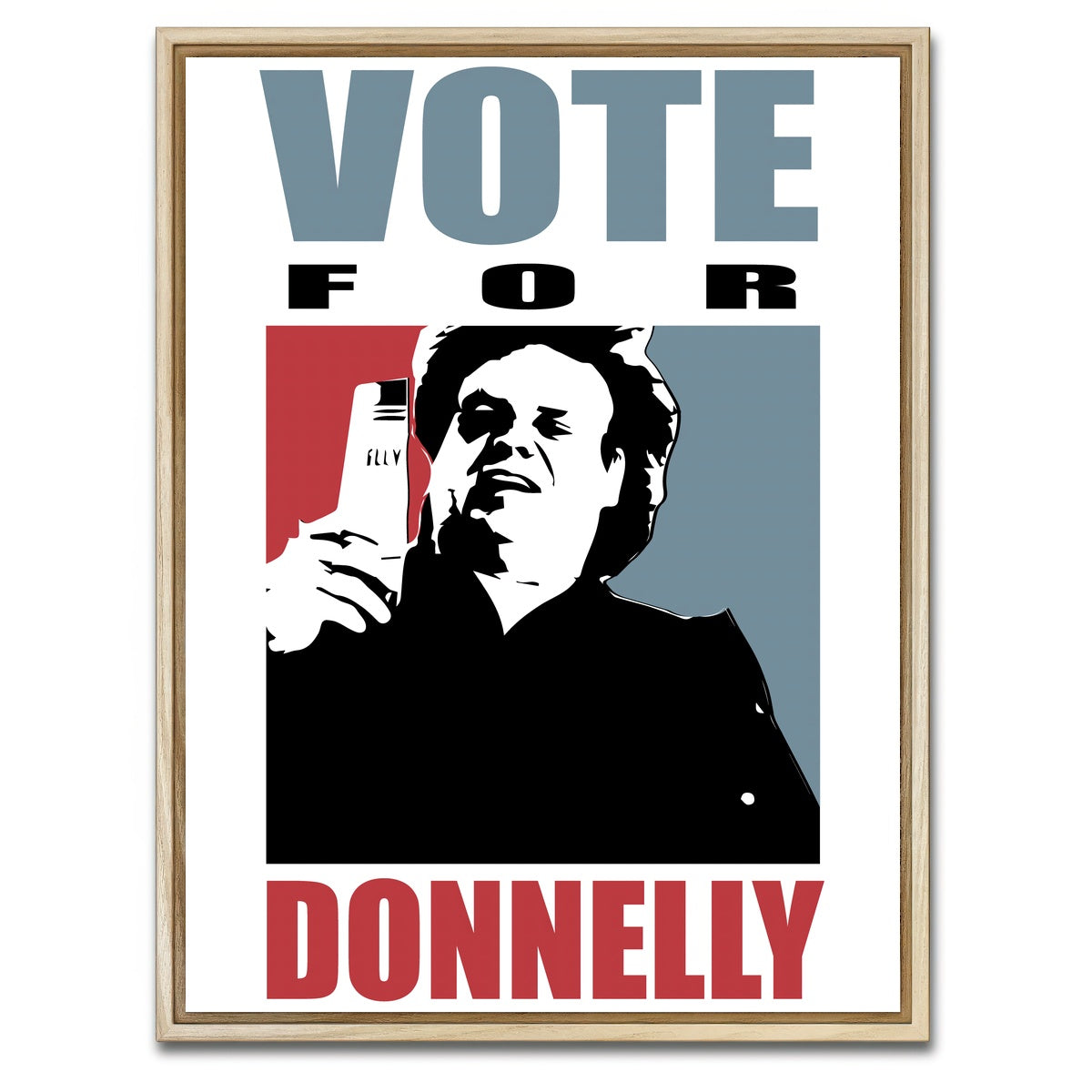 AUTO-MOCKUP WHITE | Vote Donnelly | 1 Piece | Natural Framed Canvas | group=3x4