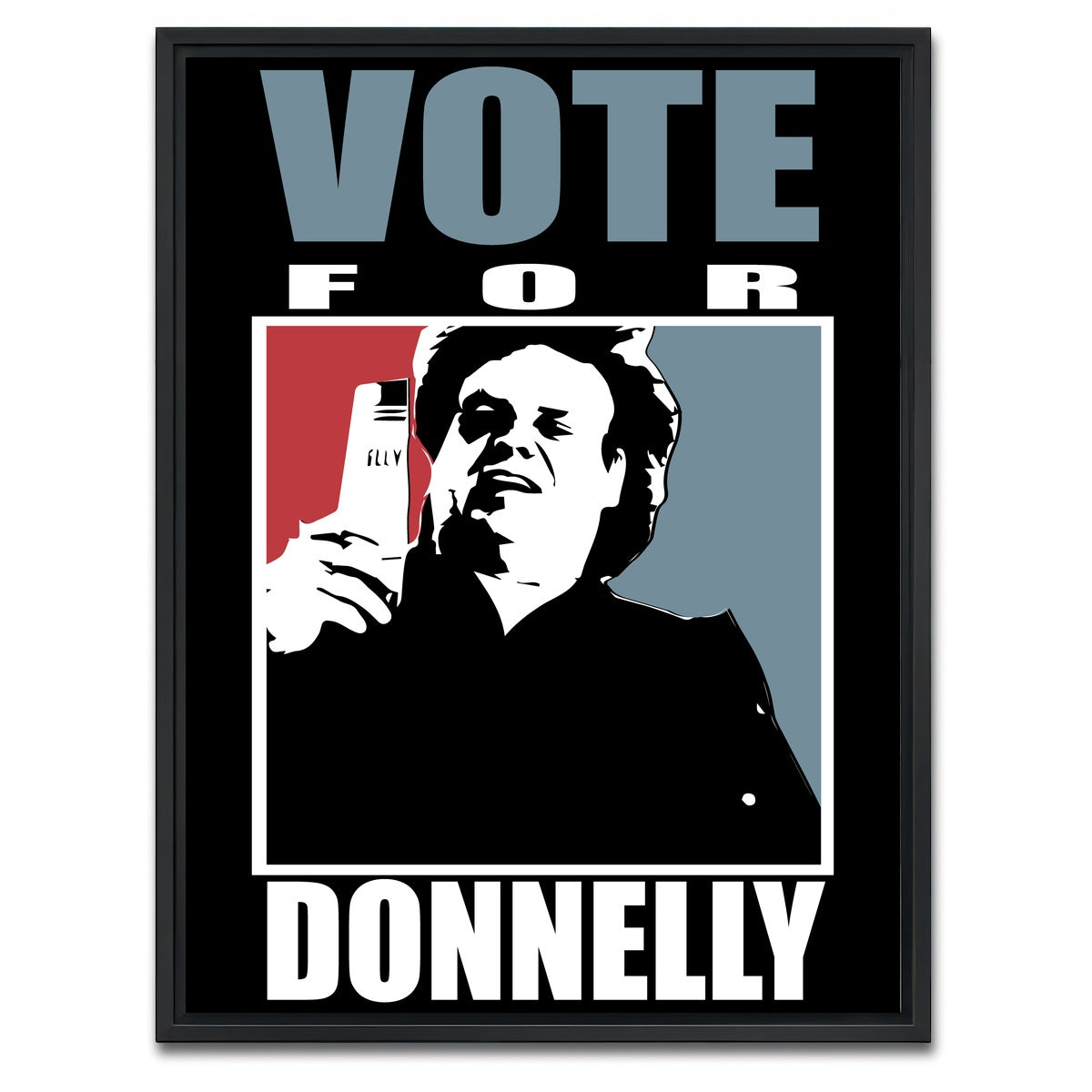 AUTO-MOCKUP WHITE | Vote for Donnelly | 1 Piece | Black Framed Canvas | group=3x4