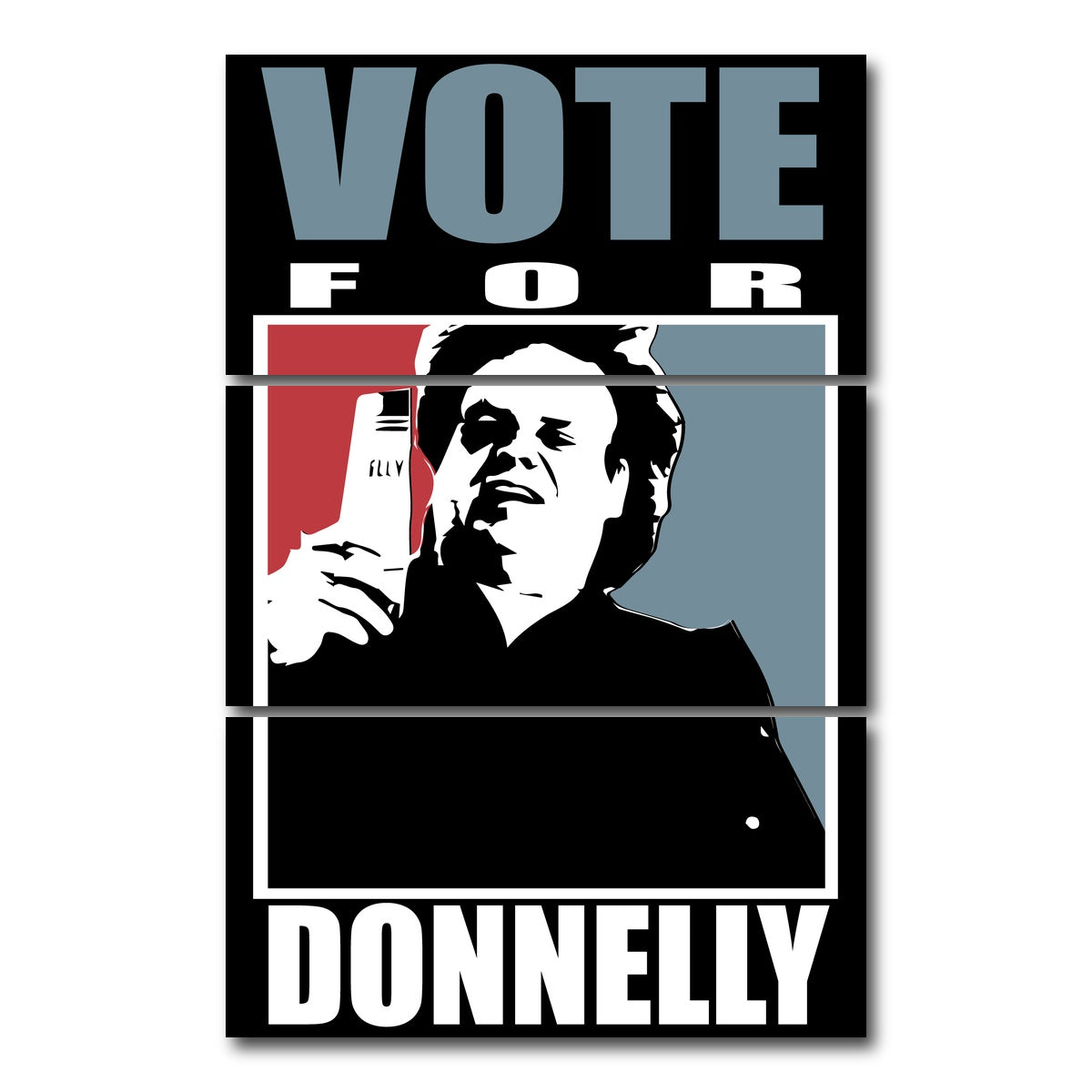 AUTO-MOCKUP WHITE | Vote for Donnelly | 3 Piece | Gallery Wrap Canvas | group=12x24_stacked