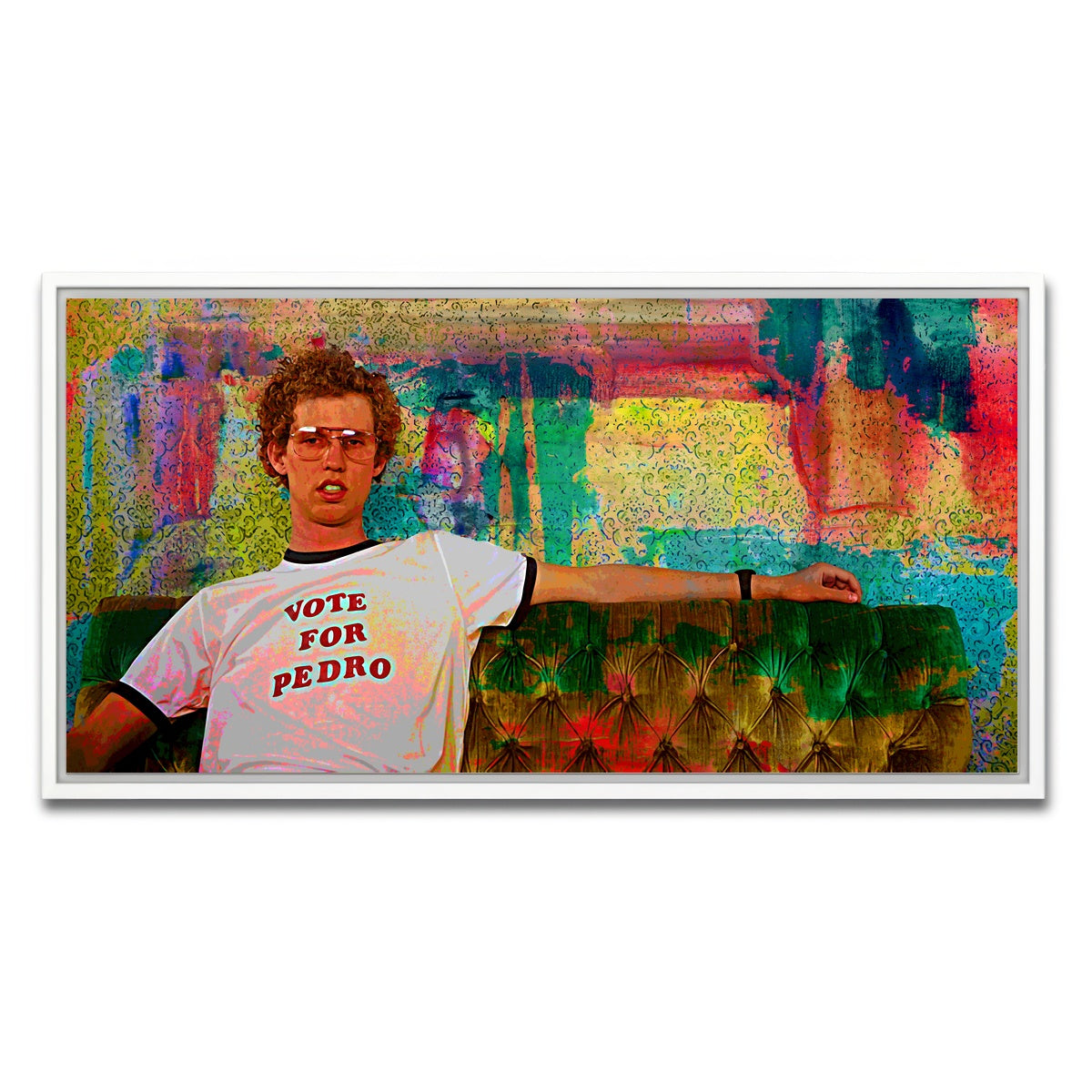 AUTO-MOCKUP WHITE | Vote for Pedro | 1 Piece | White Framed Canvas | group=2x1