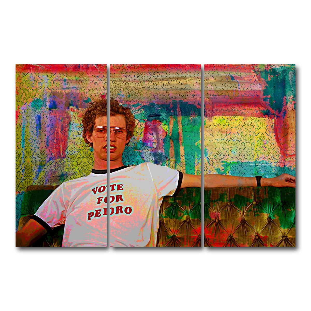 AUTO-MOCKUP WHITE | Vote for Pedro | 3 Piece | Gallery Wrap Canvas | group=12x24