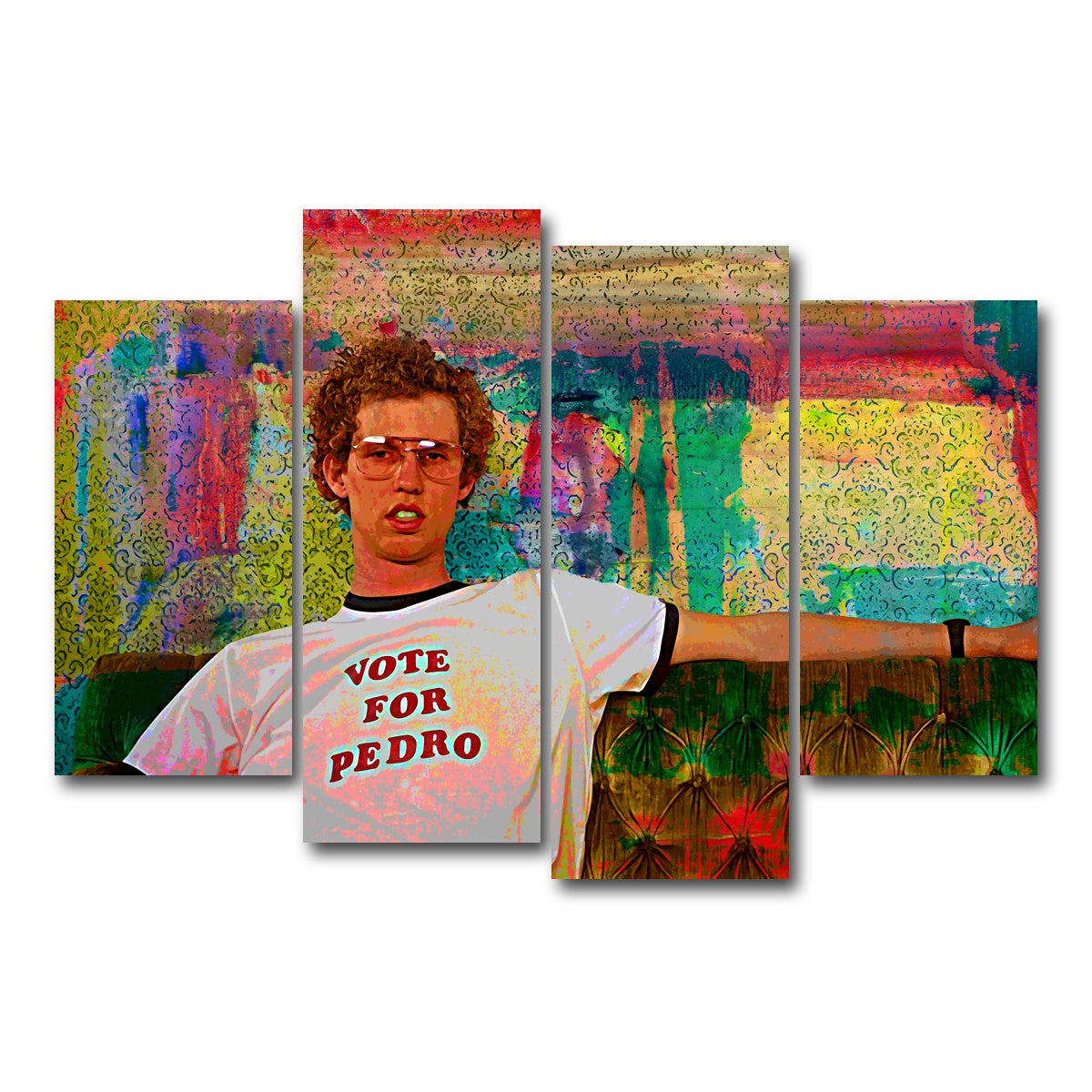 AUTO-MOCKUP WHITE | Vote for Pedro | 4 Piece | Gallery Wrap Canvas | group=4_short