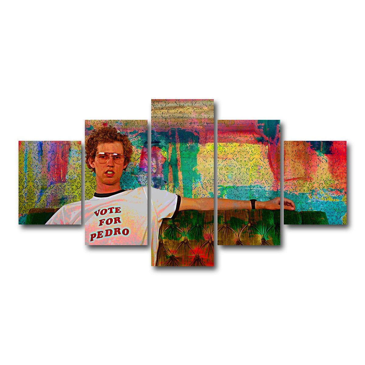 AUTO-MOCKUP WHITE | Vote for Pedro | 5 Piece | Gallery Wrap Canvas | group=5_short