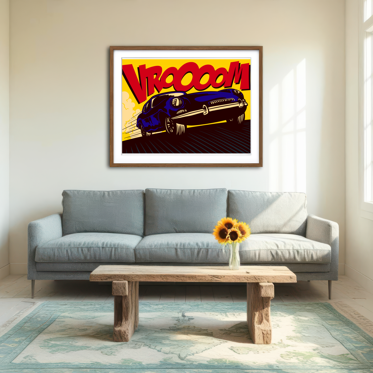 AUTO-MOCKUP ROOM | Vroom Wall Art