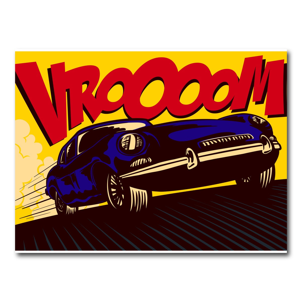 AUTO-MOCKUP WHITE | Vroom | 1 Piece | Gallery Wrap Canvas | group=4x3