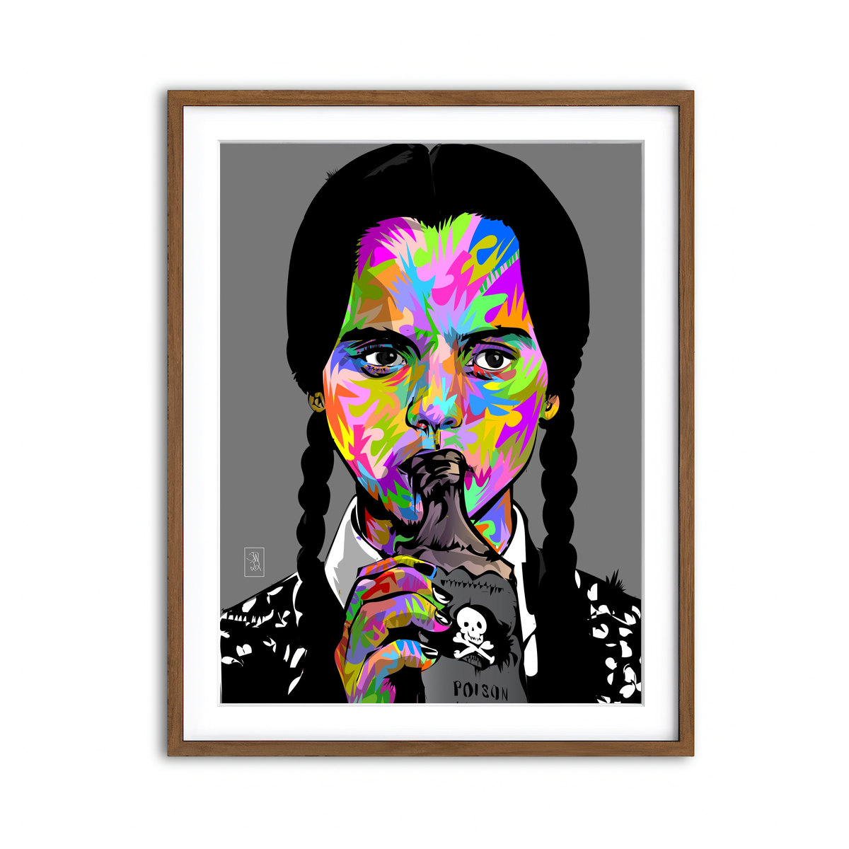 Framed Print 3x4 Walnut