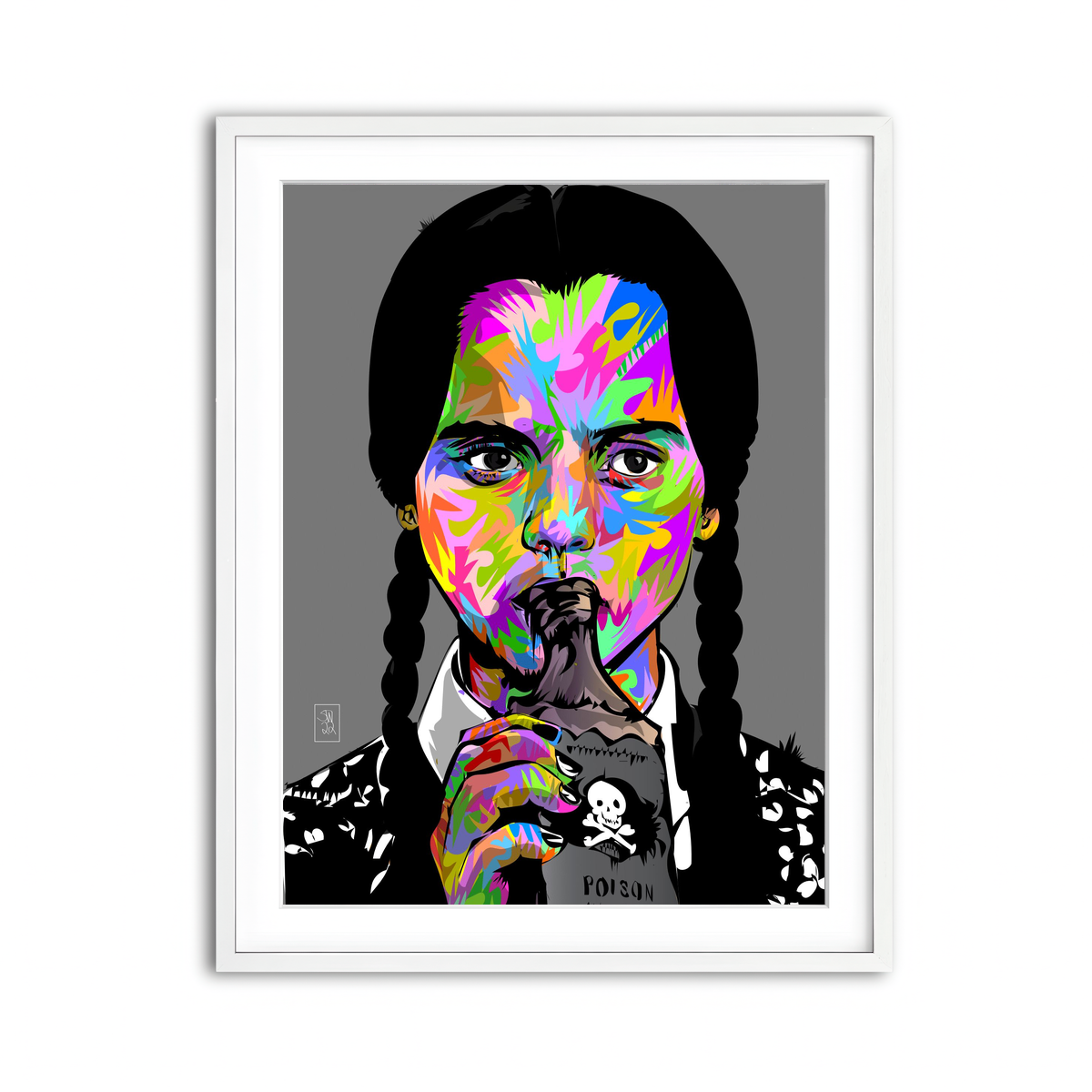 Framed Print 3x4 White