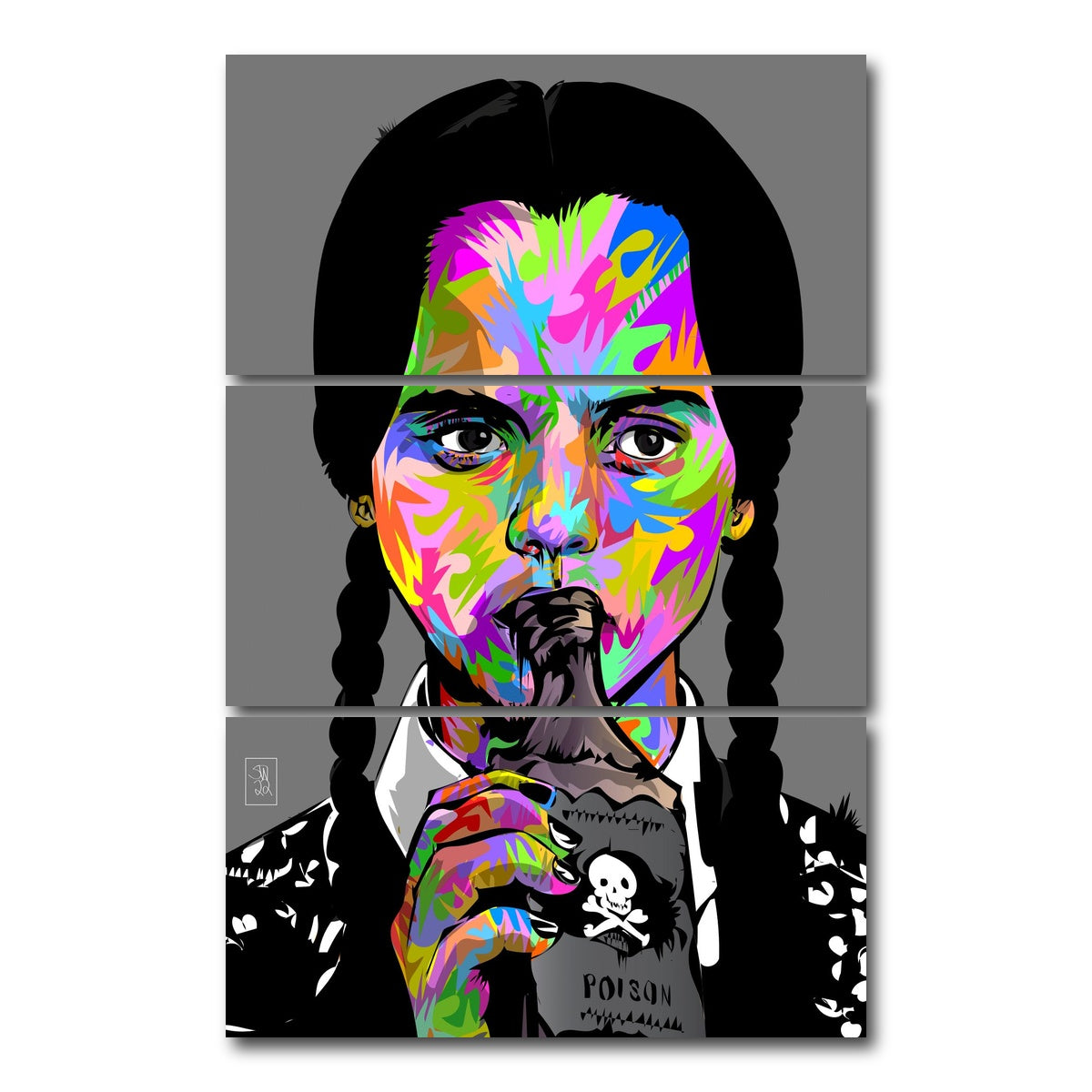 AUTO-MOCKUP WHITE | WEDS ADAMS | 3 Piece | Gallery Wrap Canvas | group=12x24_stacked